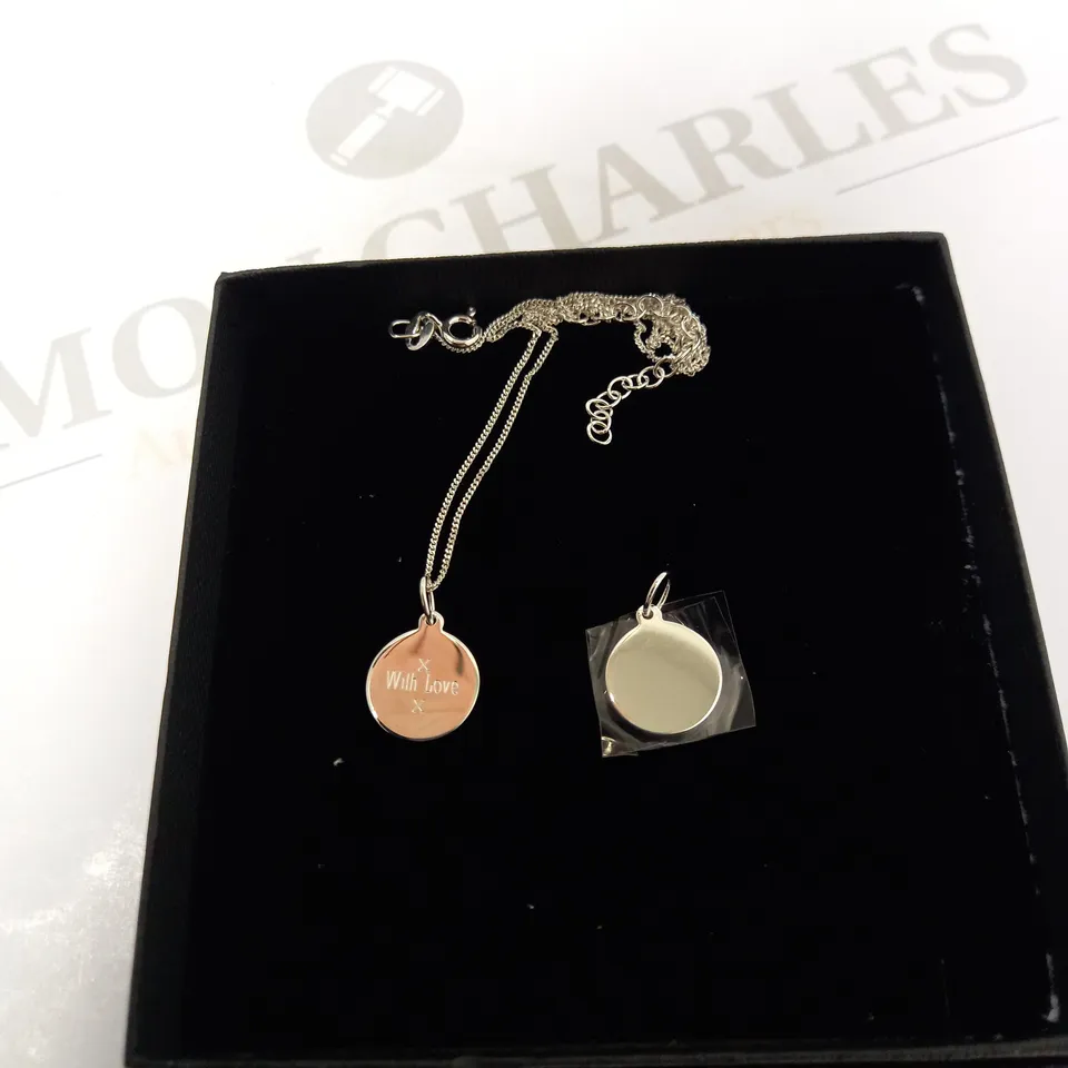 BEGINNINGS STERLING SILVER PERSONALISED PENDANT  RRP £32