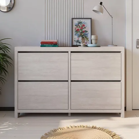 BOXED CUBBOT 4 DOOR FLIP DOWN SHOE STORAGE
