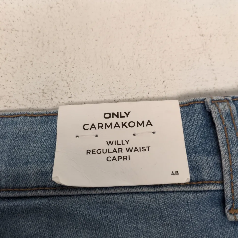 ONLY CARMAKOMA WILLY CAPRI JEANS – BLUE DENIM, WOMEN’S UK 20 (EU 48)