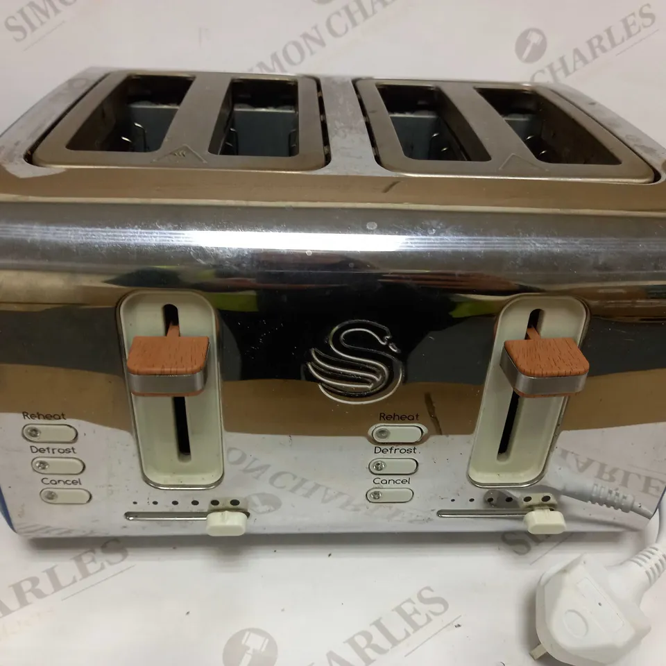 SWAN NORDIC 4 SLICE TOASTER BLUE