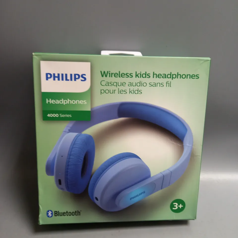 BOXED PHILIPS WIRELESS KIDS HEADPHONES 4000 SERIES