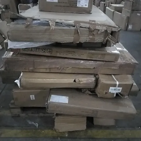 PALLET CONTAINING LARGE QUANTITIES OF HOUSEHOLD AND GARDEN ITEMS TO INCLUDE MANICURE TABLE, GREENHOUSE AND DOOR CANOPY