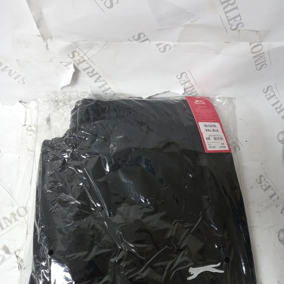 SLAZENGER FLEECE JOGGERS SIZE 2XL - BLACK 