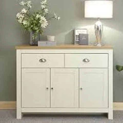 BOXED GFW LANCASTER 3 DOOR 2 DRAWER CREAM LARGE SIDEBOARD (2 BOXES)