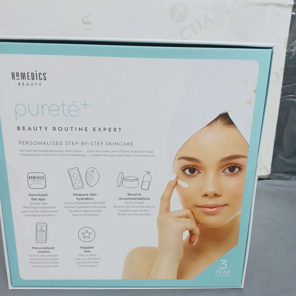 BOXED AND SEALED HOMEDICS PURETE + BEAUTY ROUTINE EXPERT