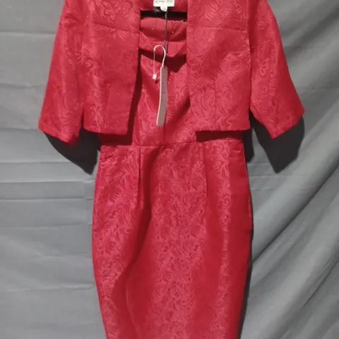 LINDY BOP AMANDA CRANBERRY DRESS (M1304176) - UK 10