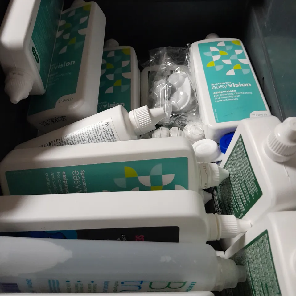 APPROXIMATELY 20 ASSORTED CONTACT LENS SOLUTIONS - COLLECTION ONLY