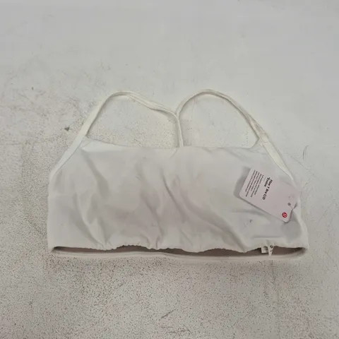 LULULEMON FLOW Y BRA C/D EVOLVE BRA WHITE - XXS