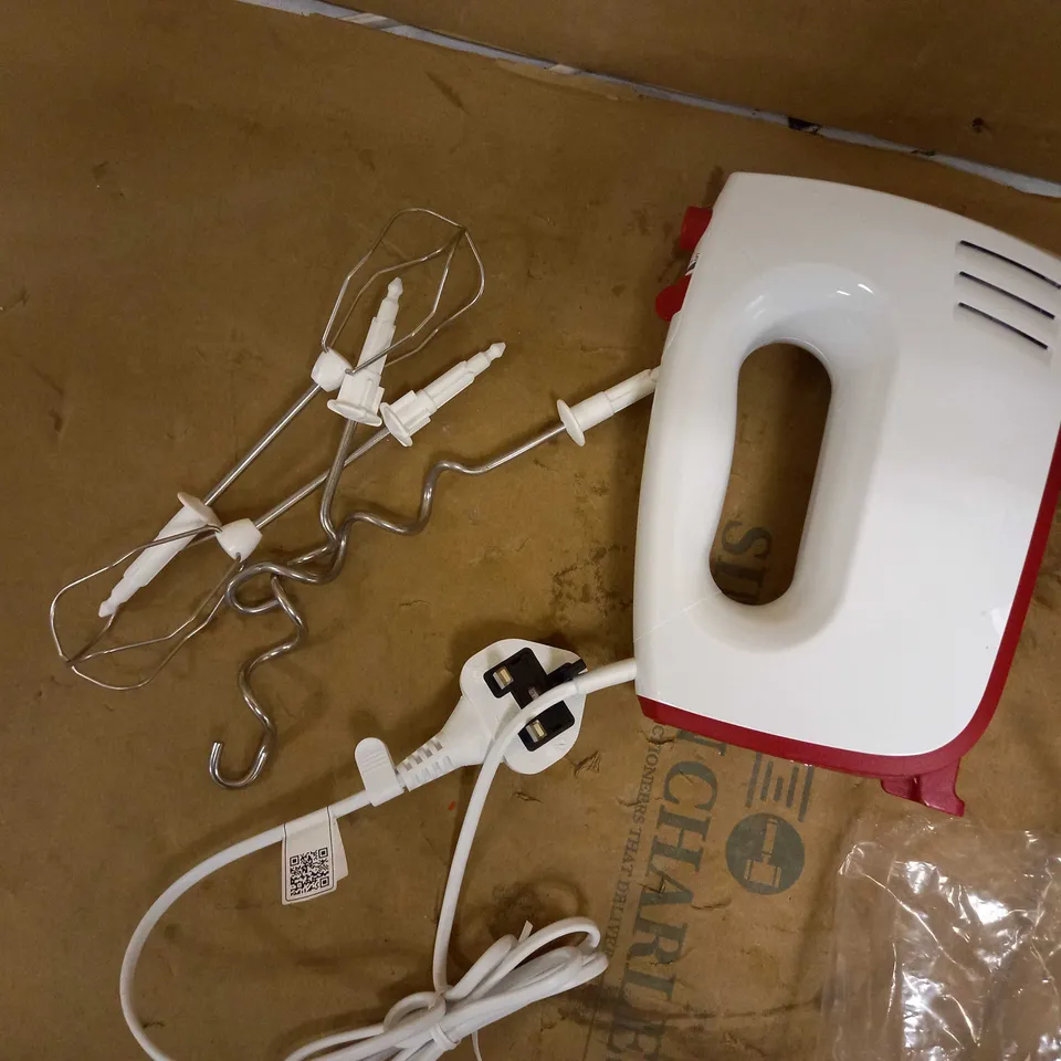 BOSCH ERGOMIXX MFQ36300GB HAND MIXER, PLASTIC, 400 W - WHITE/RED