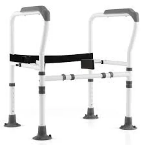 BOXED COSTWAY GREY STAND ALONE TOILET SAFETY FRAME