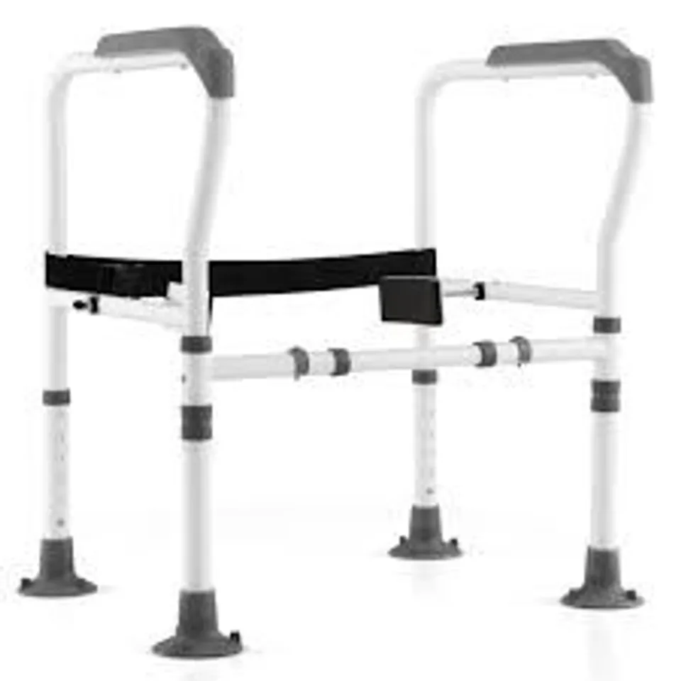 BOXED COSTWAY GREY STAND ALONE TOILET SAFETY FRAME