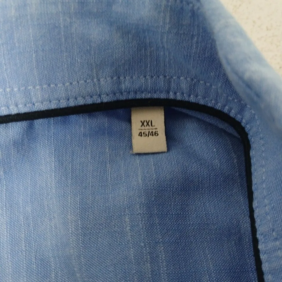 BUGATTI BLUE SHIRT – BUTTON-DOWN, XXL (EU 45/46) – SOFT WASH