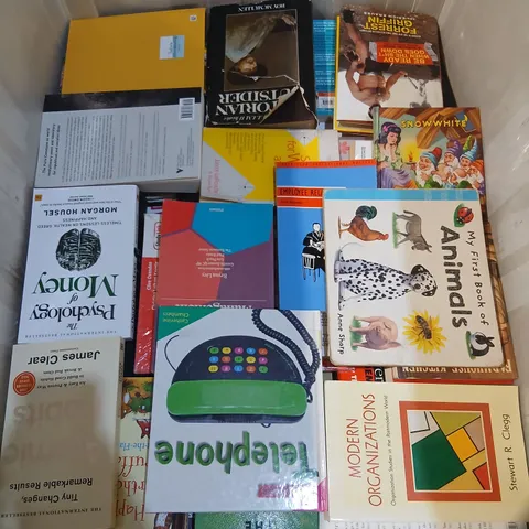 LARGE QUANTITY OF ASSORTED FICTION AND NON FICTION BOOKS