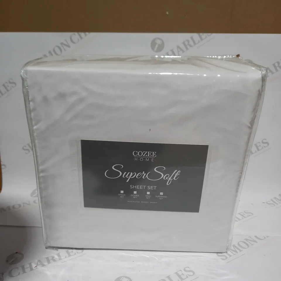 COZEE HOME SUPERSOFT SHEET SET - SUPERKING