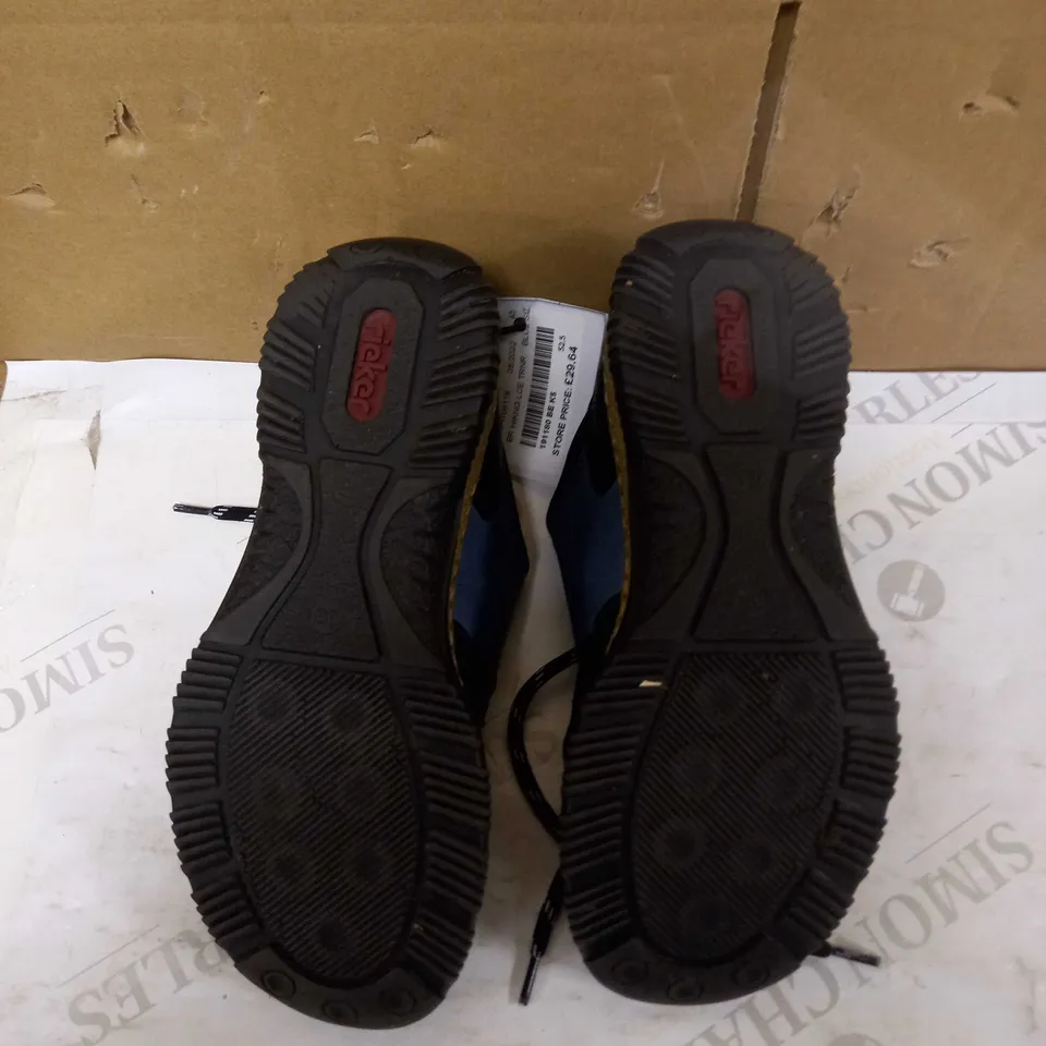 RIEKER LACE UP BLUE HIKING BOOTS - SIZE UNSPECIFIED