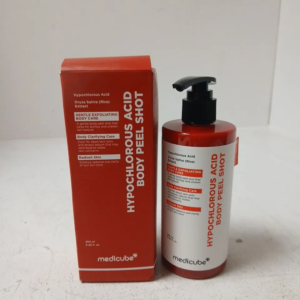 BOXED MEDICUBE HYPOCHLOROUS ACID BODY PEEL SHOT (280ML)