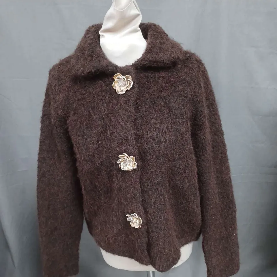 ZARA JACKET IN BROWN SIZE M