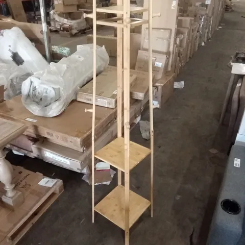 TURRELL SOLID WOOD 8-HOOK FREESTANDING COAT RACK