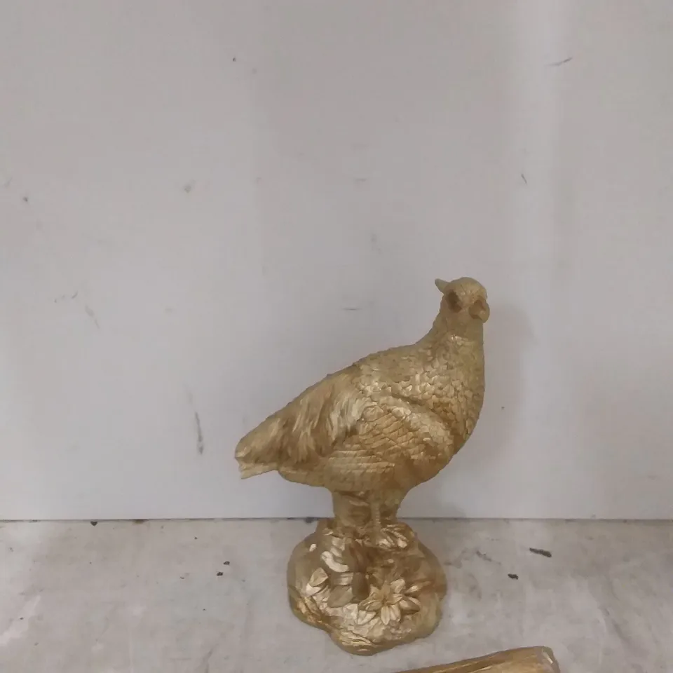 GOLD BIRD ORNAMENT 