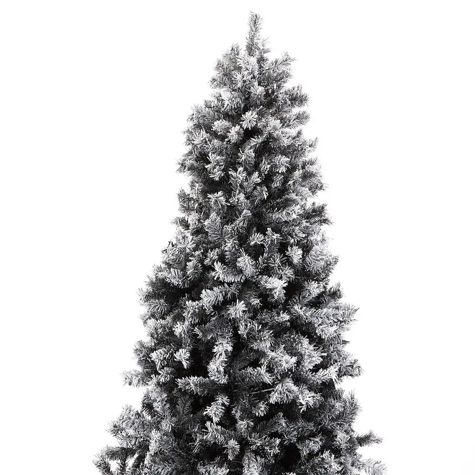 BOXED 7FT BLACK FOREST FLOCKED PRE-LIT CHRISTMAS TREE - COLLECTION ONLY RRP £219.99