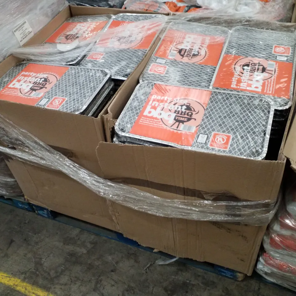 PALLET CONTAINING APPROXIMATELY 90 PARTY SIZE INSTANT BBQS