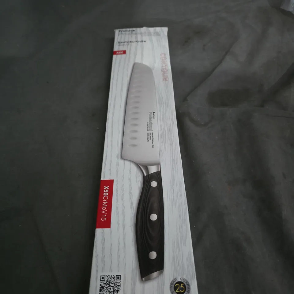 PROCOOK SANTOKU KNIFE 18 CM – CONTOUR PROFESSIONAL (BOXED)
