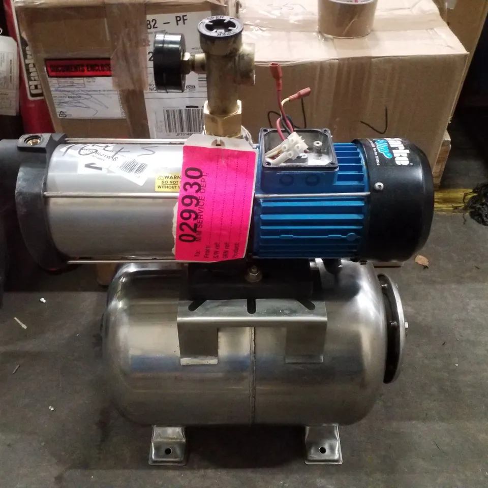 CLARKE CBT1300SS 1" 1350W 90LPM 35M HEAD STAINLESS STEEL BOOSTER PUMP (230V)