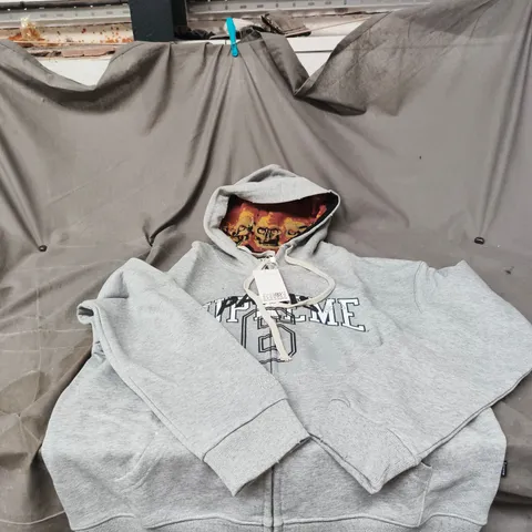 MAISON MARGIELA PARIS GREY HOODIE "SUPREME 6" SIZE EU 44 TAGGED