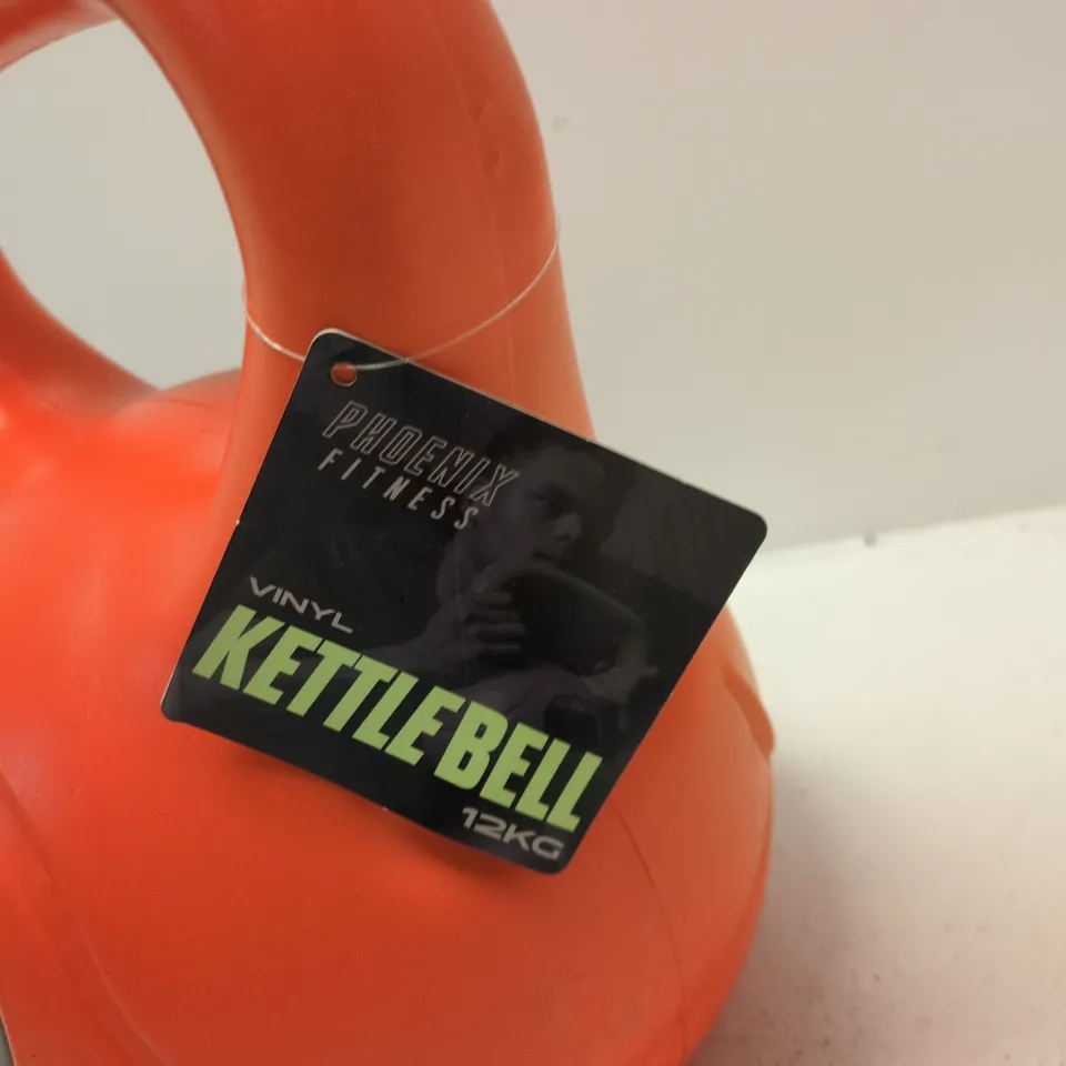 PHOENIX FITNESS VINYL KETTLEBELL – 12KG