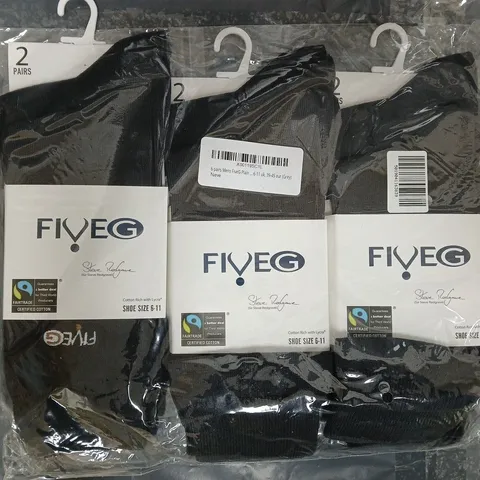 BOX OF APPROXIMATELY 20 PACKS OF FIVE G SOCKS - COLOURS AND SIZES MAY VARY - COLLECTION ONLY