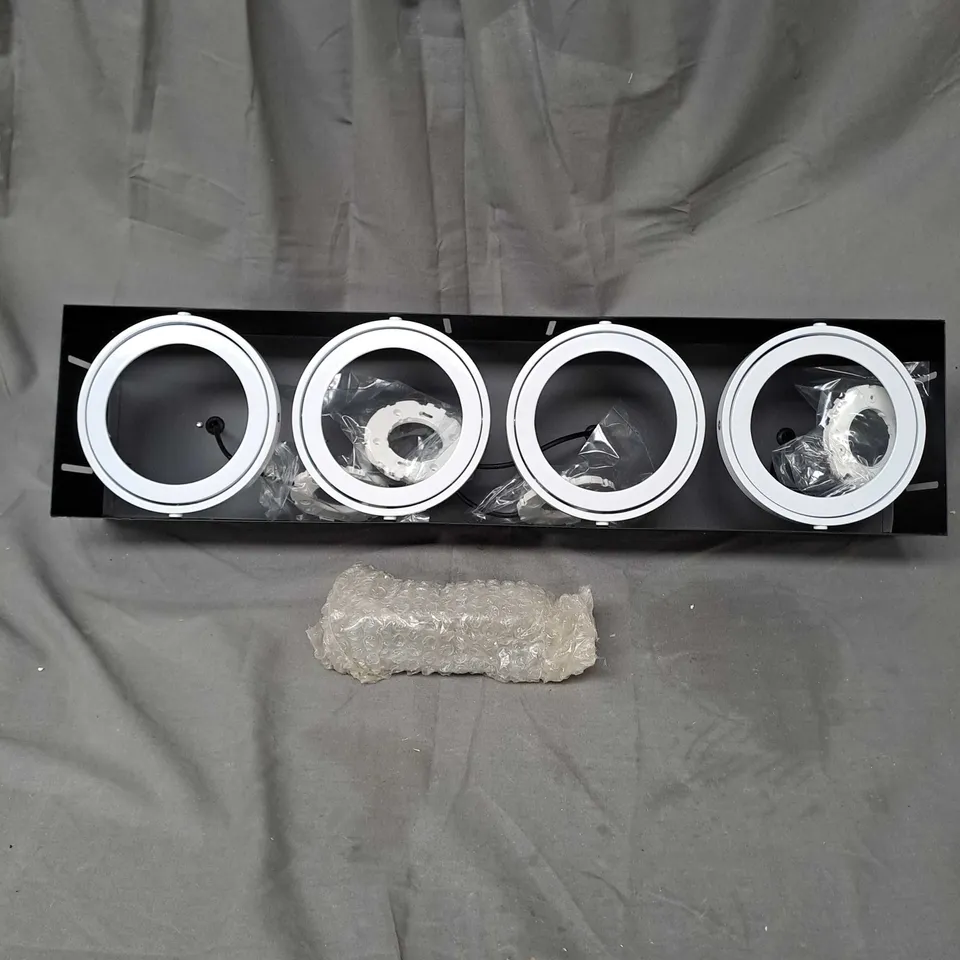 EMCOLITE BOX OF 2 AR111 TRIMLESS DOWNLIGHTS 155X480MM