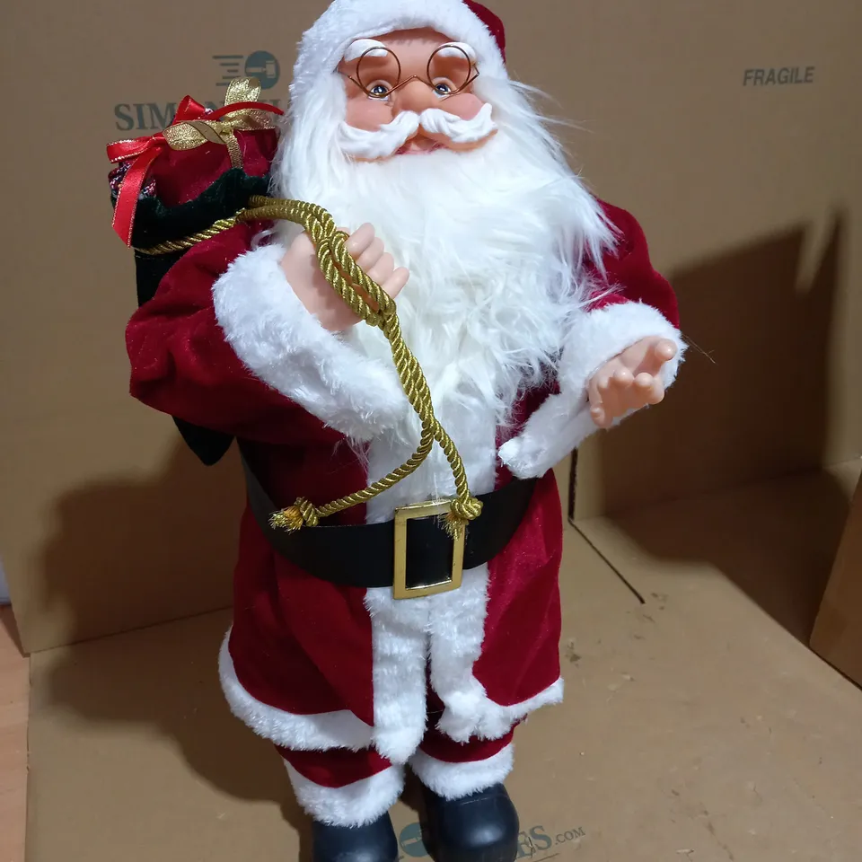 FESTIVE PRE LIT SANTA TRADITIONAL 63CM 
