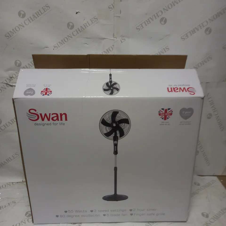 SWAN FREESTANDING 16 INCH ELECTRIC FAN RRP £78