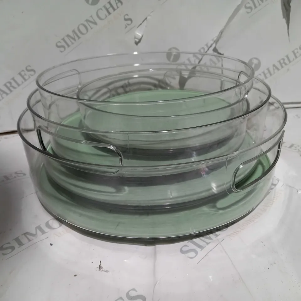 COOK ESSENTIALS SET OF 4 SPINNING PLATES