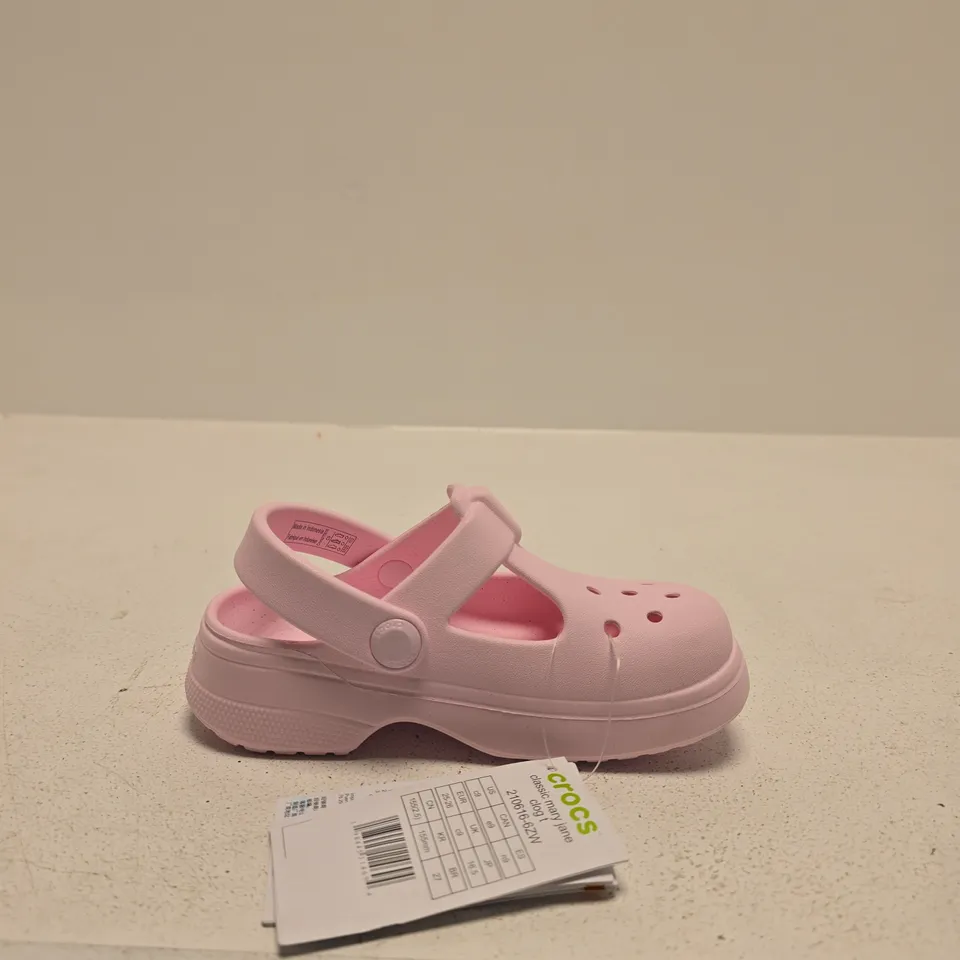 Crocs Classic Mary Jane Clog – Pink, Kids' size C9