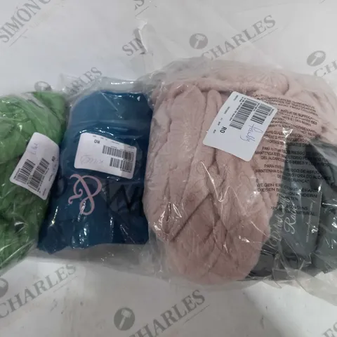 BOX OF APPROX. 10 ITEMS TO INCLUDE - KIM AND CO - GREEN CARDI - ROSE DRESSING GOWN