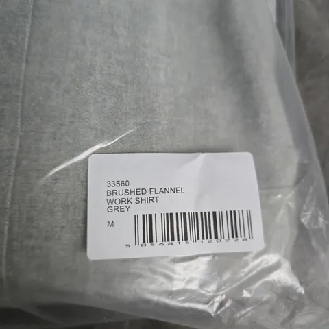 UNIVERSAL WORKS BRUSHED FLANNEL WORK SHIRT – GREY, M