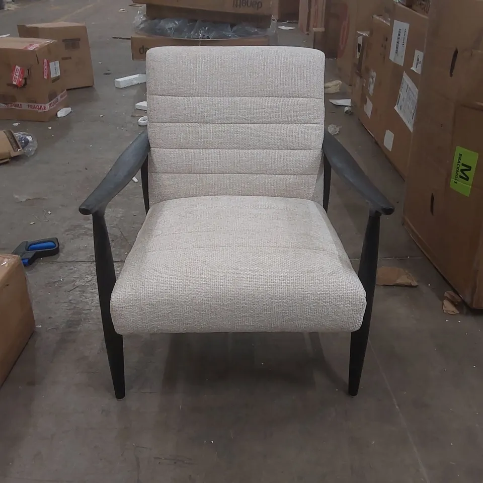 DANETTI GREYSON NATURAL FABRIC ACCENT CHAIR