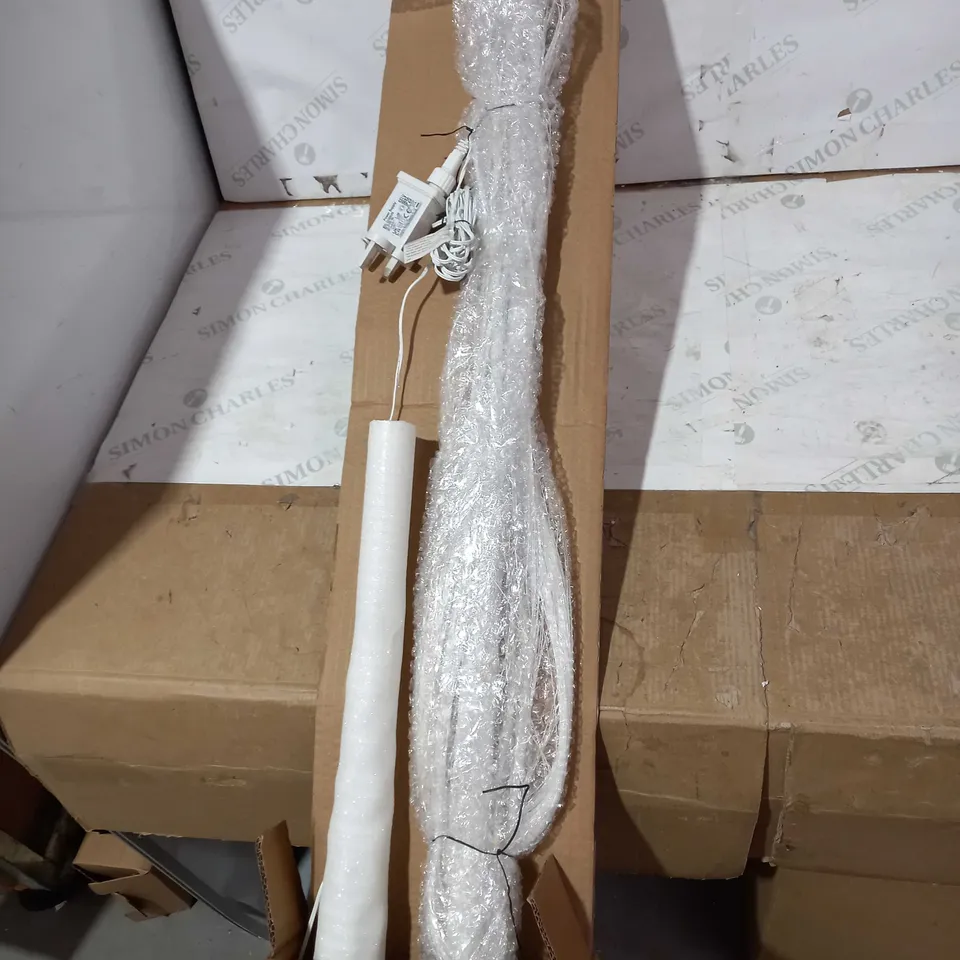 ALISON CORK PRE-LIT CASCADING GLITTER WHITE WILLOW TREE - COLLECTION ONLY