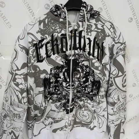 ECHO GRAFITTI ZIPPED JACKET SIZE M