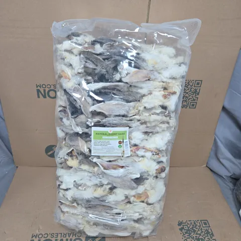 JR NATURAL RABBIT EARS (WITH HAIR) (4KG)