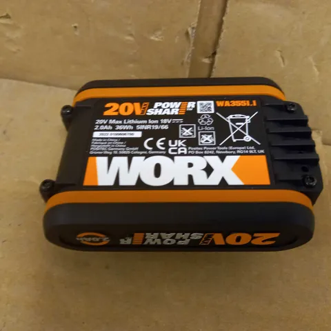 WORX 20V LITHIUM ION BATTERY