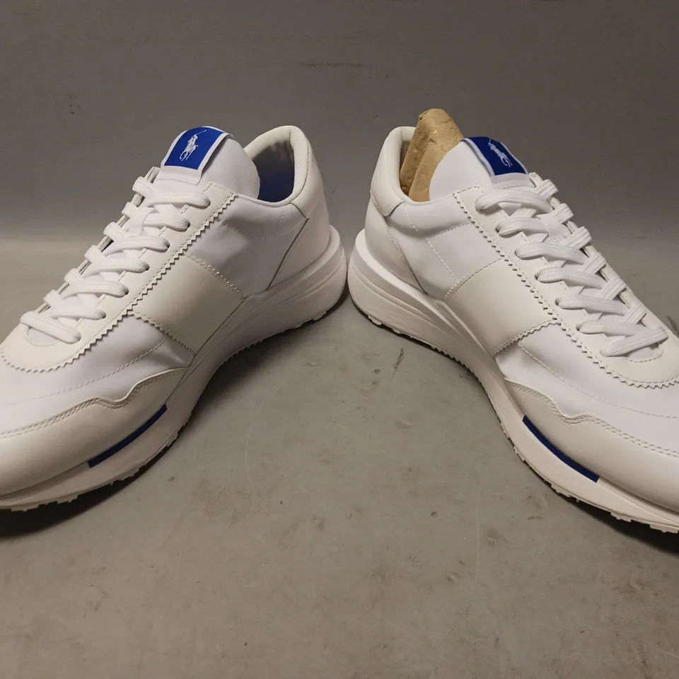 BOXED PAIR OF POLO RALPH LAUREN SHOES IN WHITE UK SIZE 11