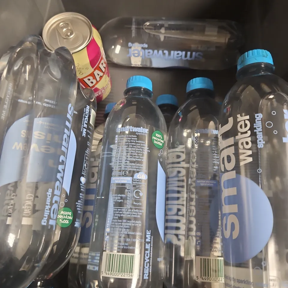 APPROXIMATELY 10 ASSORTED FOOD ITEMS TO INCLUDE - VITA COCO COCONUT WATER - SMART WATER SPARKLING - BARR CREAM SODA