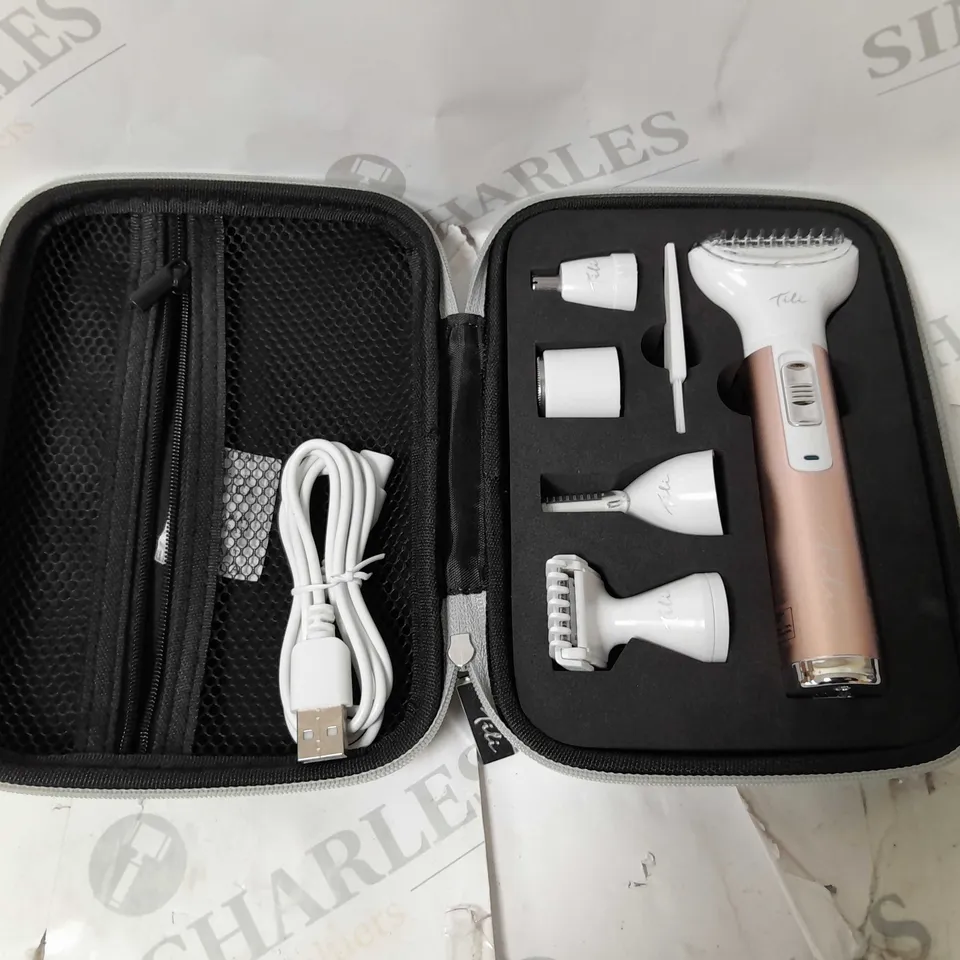 BOXED TILI 5-IN-1 MULTI FUNCTIONAL HAIR REMOVAL KIT PINK