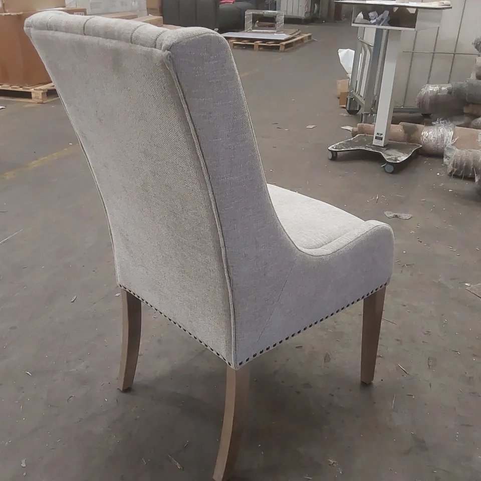 DESIGNER FABRIC UPHOLSTERED ARMCHAIR