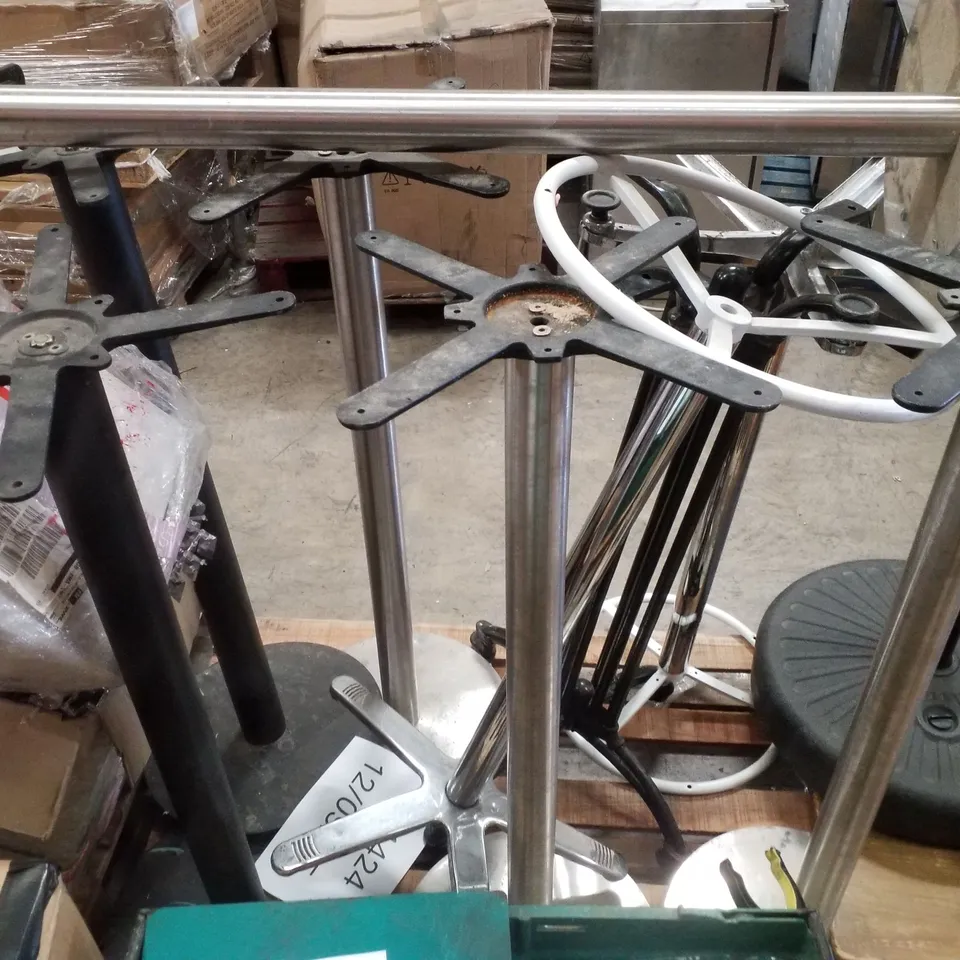 PALLET CONTAINING ASSORTED BAR TABLE BASES