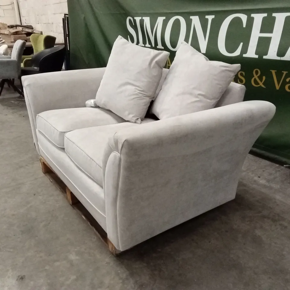 DURY FABRIC 2 SEATER SCATTER BACK SOFA - NATURAL RRP £479