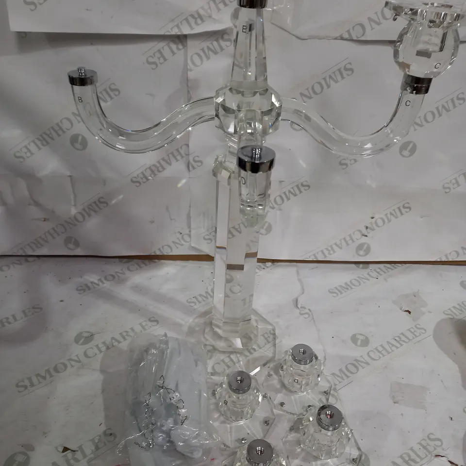 JM BY JULIEN MACDONALD CRYSTAL CANDELABRA - COLLECTION ONLY
