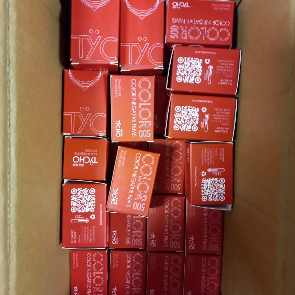 APPROXIMATELY 40 BOXED TYCHO ISO 600 COLOUR NEGATIVE FILMS